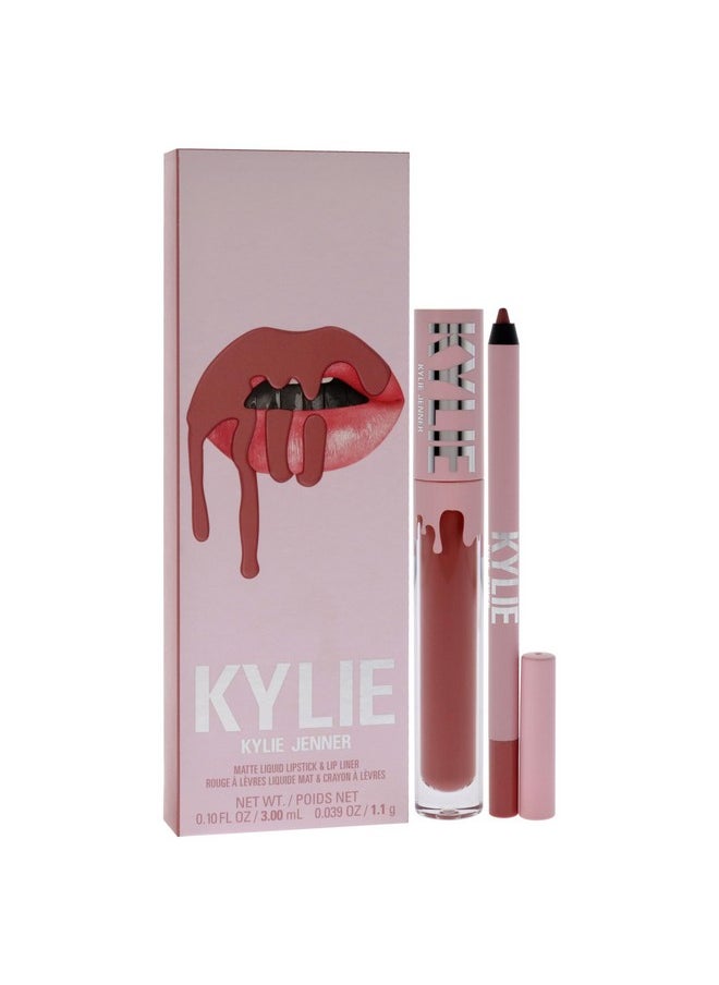 Kylie Cosmetics Kylie Cosmetics Matte Lip Kit - 301 Liquid Angel for Women - 2 Pc 0.10oz Matte Liquid Lipstick, 0.03oz Lip Liner  - Image 3