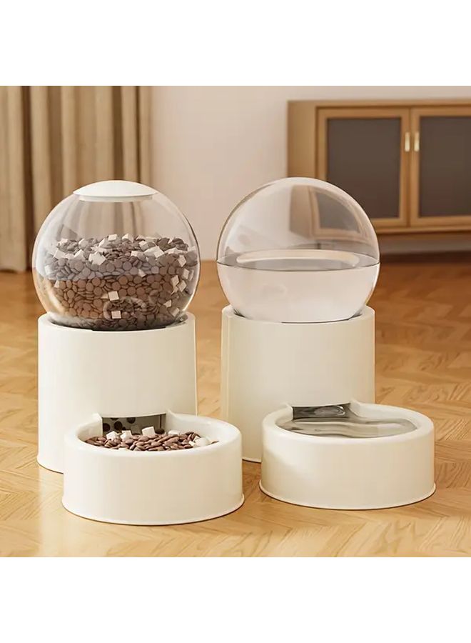 Light Blue Color Pet Water Feeder Dispenser With Silent Flow Anti Tip Bowl - Image 4