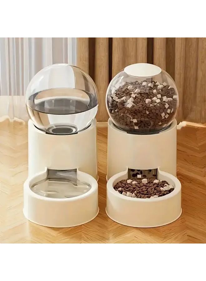 Light Blue Color Pet Water Feeder Dispenser With Silent Flow Anti Tip Bowl - Image 1