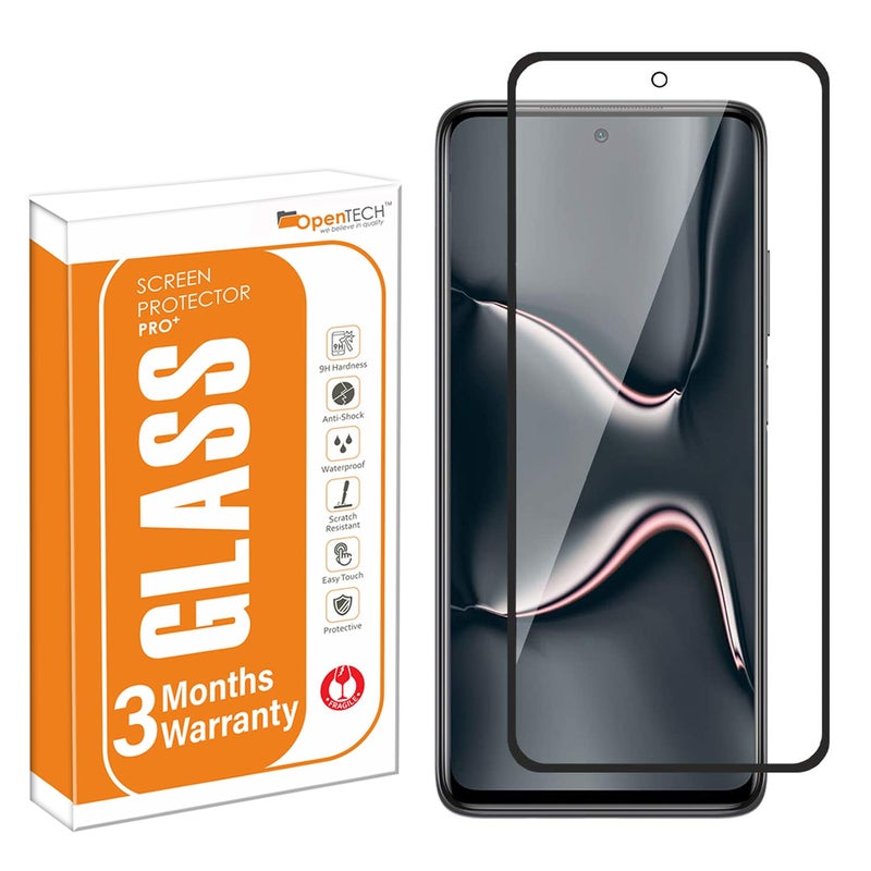 OpenTech حماية شاشة زجاجية مقسّاة بمعيار عسكري متوافقة مع Xiaomi Poco F3 / Poco F3 GT / Poco F4 / Poco F4 GT / Poco X3 / Poco X3 Pro / Poco X4 Pro مع تغطية من الحافة إلى الحافة ومجموعة تركيب سهلة - Image 1