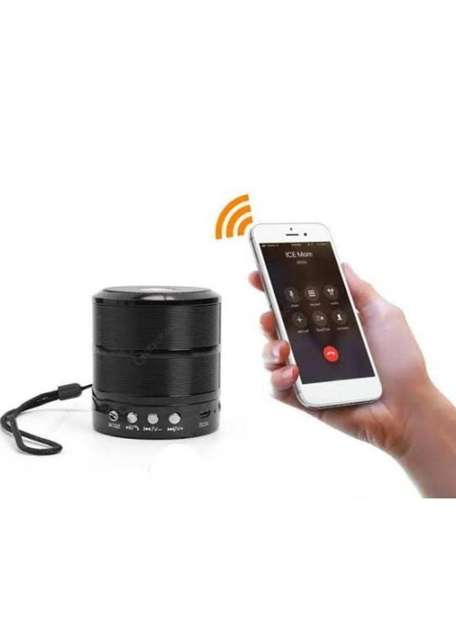 Mini Wireless Bluetooth Speaker with Charger and Extra Cable Black - Image 4