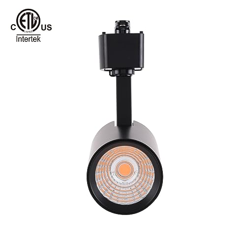 mirrea 16.5W Dimmable LED Track Lighting Heads Compatible with Single Circuit H Type Rail Ceiling Spotlight 90 CRI 24° Black Finish Pack of 6 (3000K Warm White) - Image 2