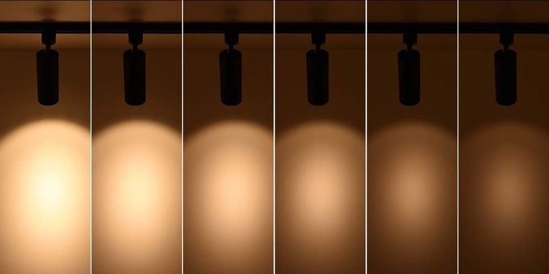 mirrea 16.5W Dimmable LED Track Lighting Heads Compatible with Single Circuit H Type Rail Ceiling Spotlight 90 CRI 24° Black Finish Pack of 6 (3000K Warm White) - Image 5