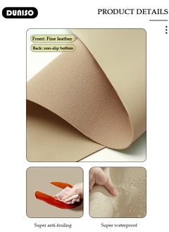 DUNISO Leather Desk Pad Protector, Office Desk Mat, Waterproof Writing Desk Pad for Eye Protection, Anti-Slip Large Mouse Pad for Office and Home, Applicable Game,Office,Learning  - Image 2