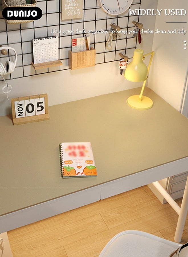 DUNISO واقي مكتب جلد، سجادة مكتب، سجادة مقاومة للماء لحماية العين، سجادة كبيرة مضادة للانزلاق لفأرة المكتب والمنزل، مناسبة للألعاب، المكتب، التعلم - Image 5