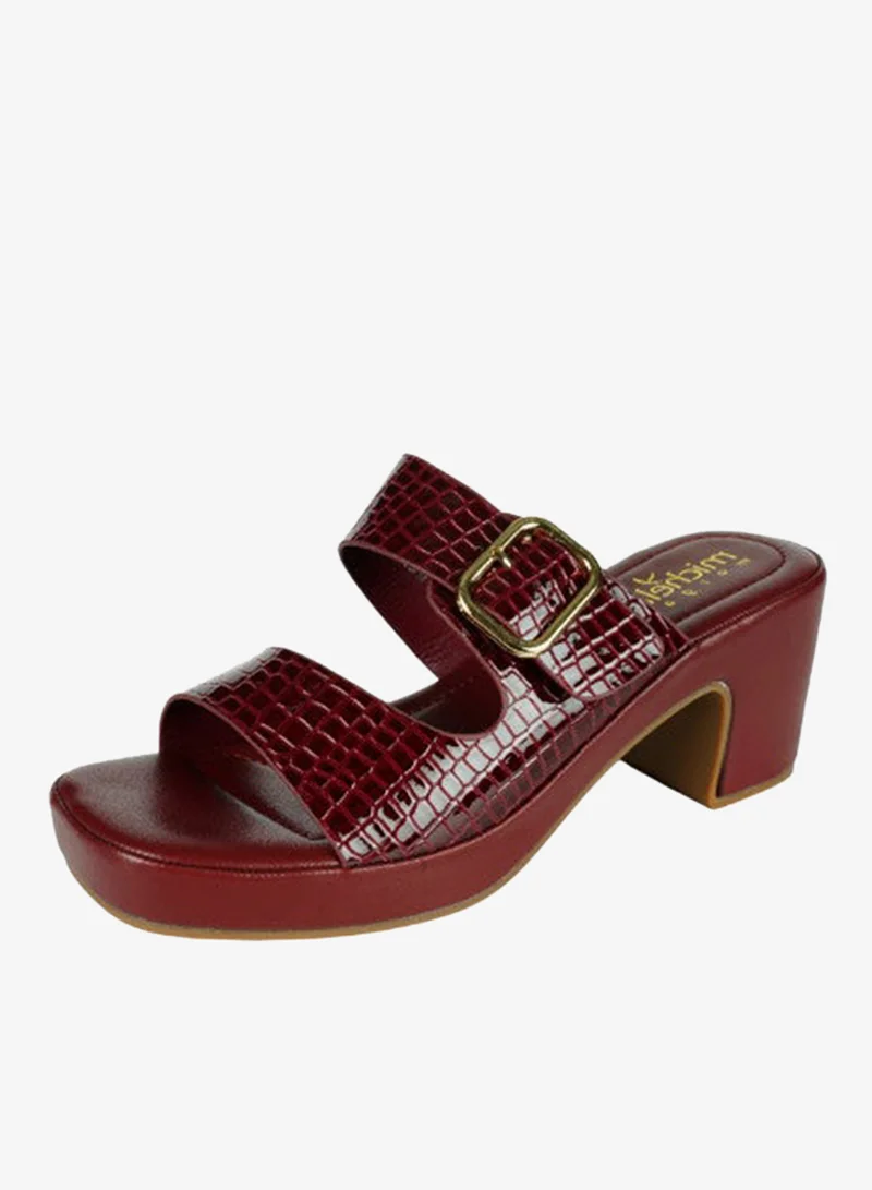 Michelle Morgan Bordo 092-2804 Michelle Morgan Ladies Fashion Heeled Sandals 314ZD238  Bordo for Women | Best Price UAE