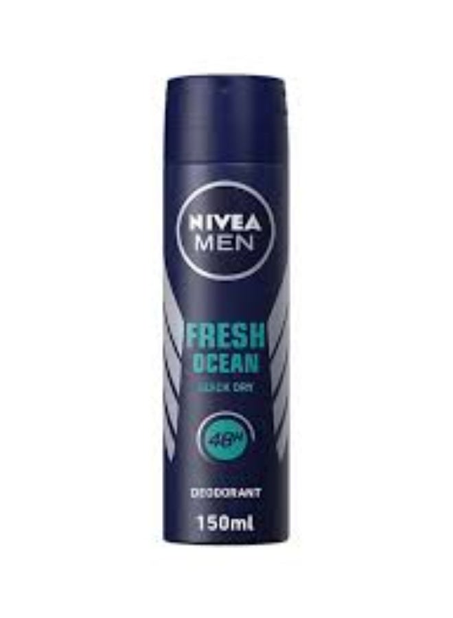 نيفيا مين Nivea  MEN Fresh Ocean Deodorant Spray 150ml - Image 2