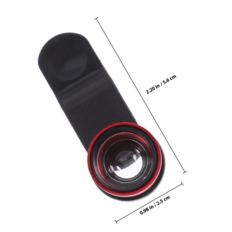 Phone Lens Kit 2 Sets Fisheye Wide Angle High Grade Glass Black Clip - Image 3