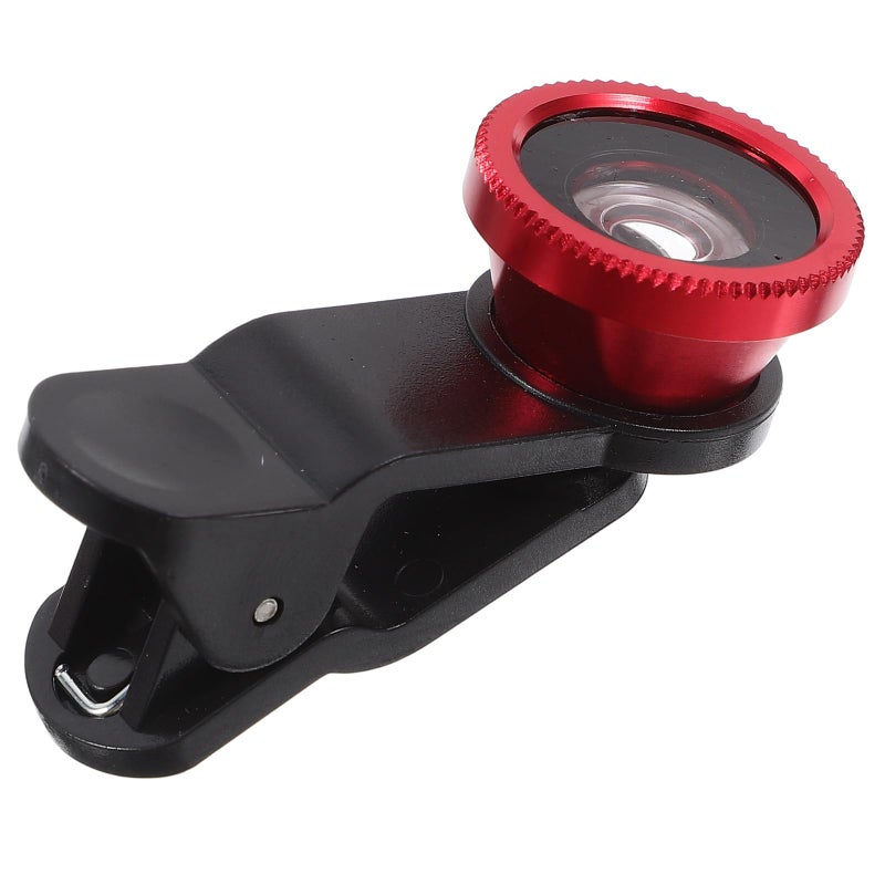 Phone Lens Kit 2 Sets Fisheye Wide Angle High Grade Glass Black Clip - Image 2