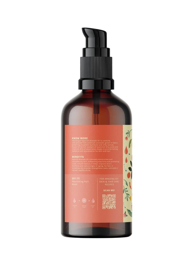 Tattvalogy Pure Avocado Oil | 100% Cold-Pressed, Pure and Natural | Undiluted, Unrefined, Therapeutic Grade Carrier Oil | Supports Deep Tissue Moisturizer for Hair Face & Skin |In Glass Bottle - 50 ml - Image 2