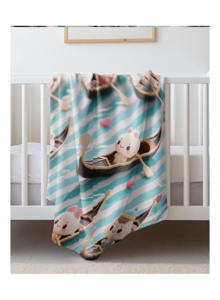 general Flannel thin blanket (warm and comfortable, suitable for sleep, gaming, dust removal and sandproof) 150cm*200cm - 391 - Image 5