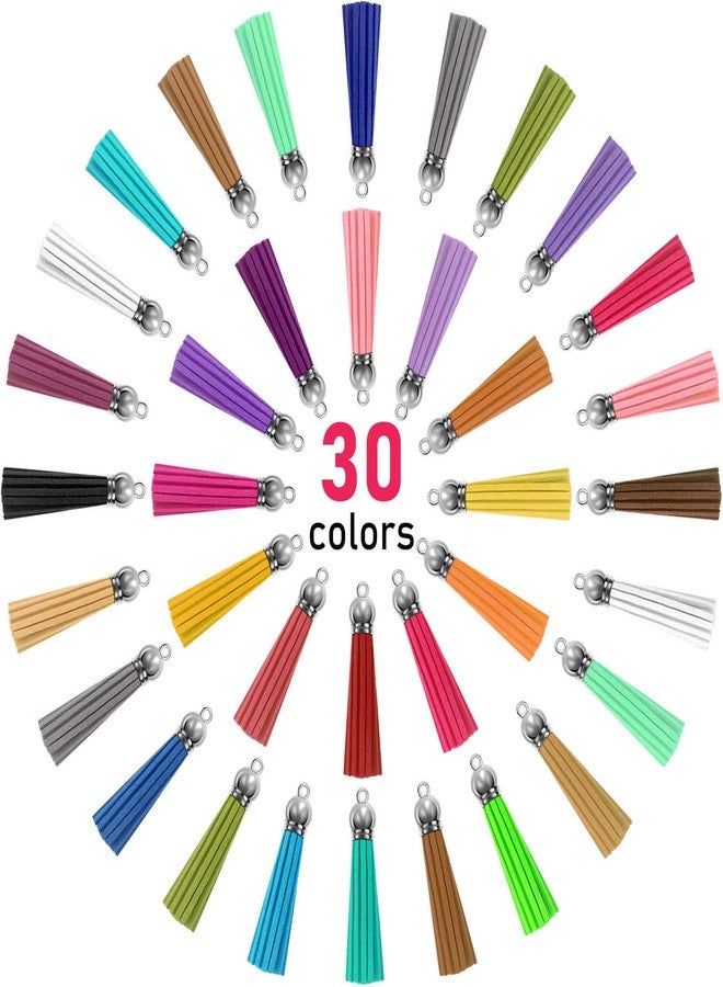 PAXCOO Tassels, Paxcoo 240Pcs Keychain Tassels Bulk for Jewelry Making and Crafts, Keychain Making Charms Supplies for Acrylic Blank Keychains, Bracelets and Jewelry Making - Image 2