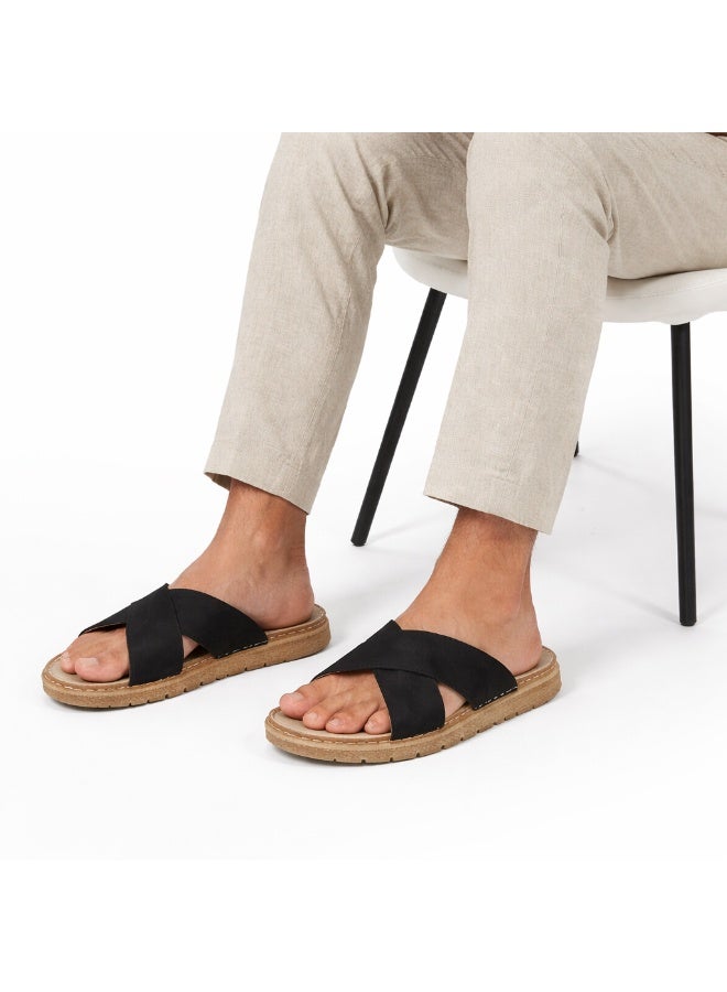 Comfortable men's slippers with a modern design – lightweight orthopedic sole – suitable for everyday use, indoors and outdoors