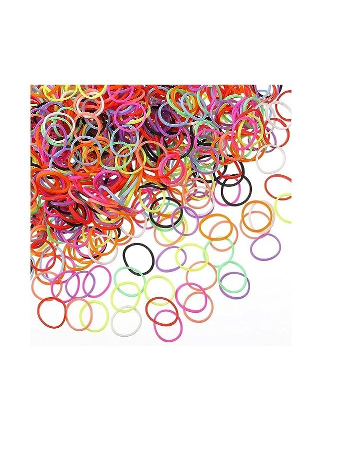 ORiTi 500 Mini Rubber Bands Soft Elastic Bands for Kid Hair Braids Hair - Image 5