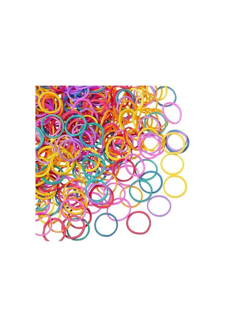 ORiTi 500 Mini Rubber Bands Soft Elastic Bands for Kid Hair Braids Hair - Image 3
