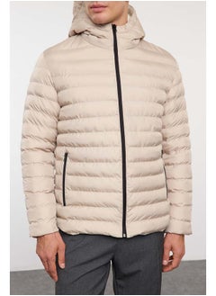 trendyol Stone Regular Fit Hooded Winter Coat TMNAW25MO00028  - Image 3