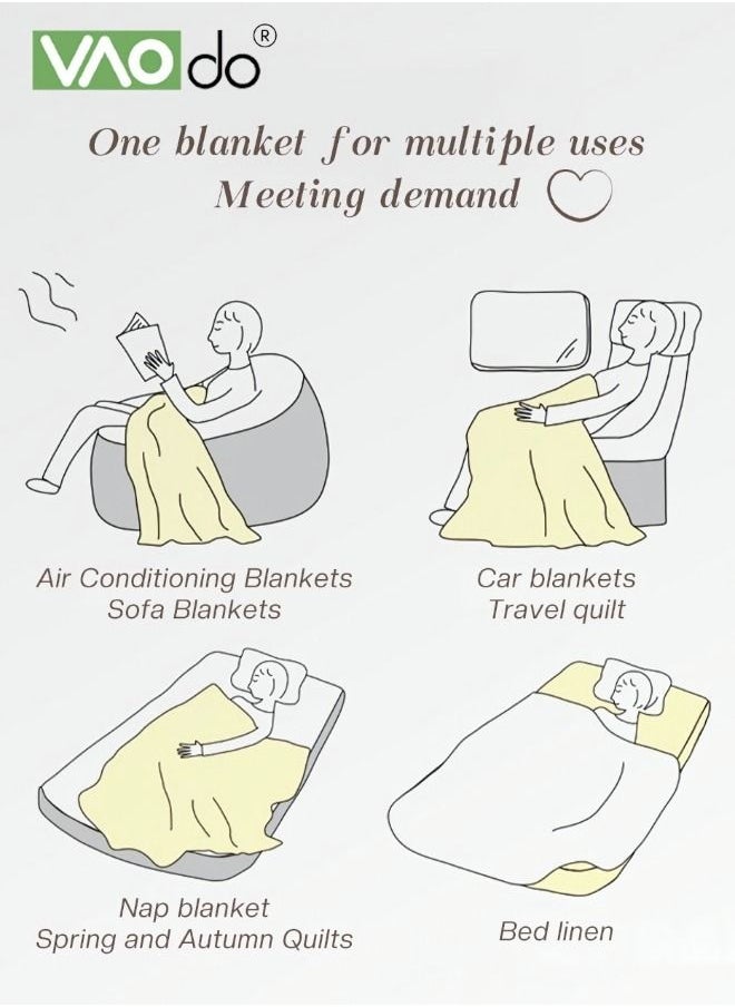 Double-sided Blanket Simple Solid Color Blanket Three-dimensional Jacquard Design On The Surface Soft And Skin-friendly Breathable And Warm Blanket 180*200cm Brown