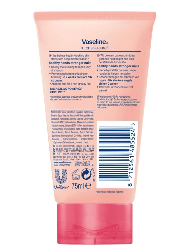 Vaseline Intensive Care Healthy Hands and Stronger Nails Hand Cream 75 ml - Image 2