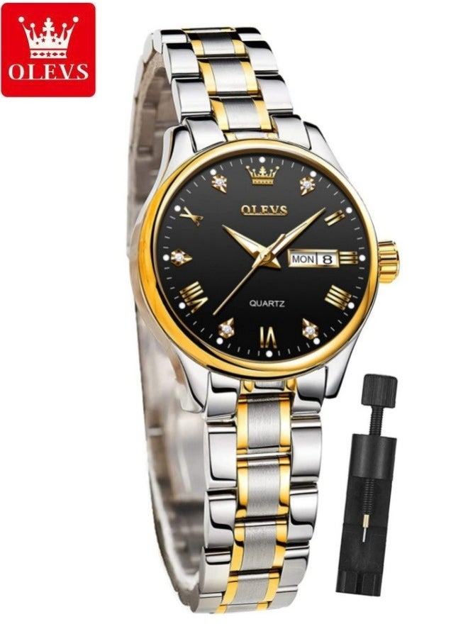 OLEVS OLEVS Automatic Women Watch Self Winding Mechanical Fashion Bracelet Set Luxury Stainless Steel Luminous Date Waterproof Ladies Wrist Watch  - Image 1