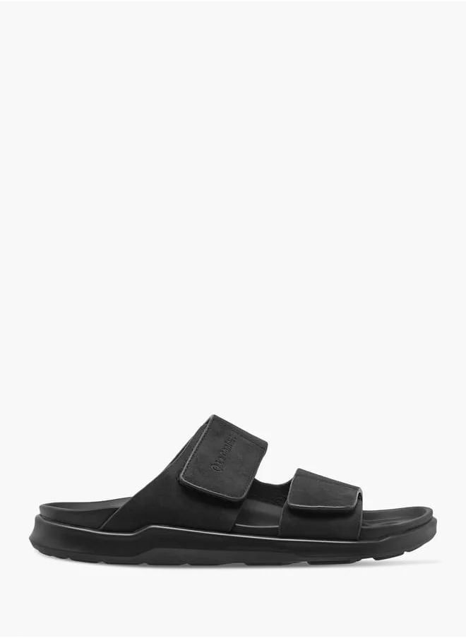 لو كونفورت Men Solid Slip-On Cross Strap Sandals