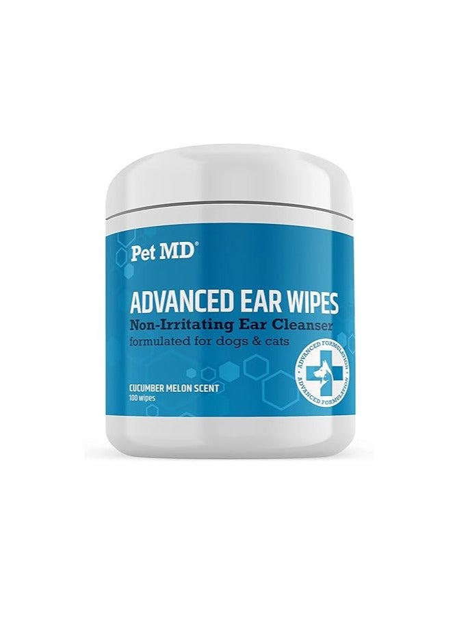 بيت إم دي تركيبة منظف الأذن البيطرية المتقدمة، 100 قطعة
