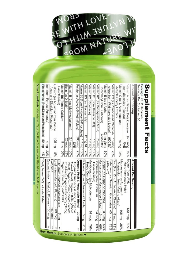 ناتوريلو فيتامينات متعددة من الأغذية الكاملة للمراهقين، 60 كبسولة نباتية - Image 3