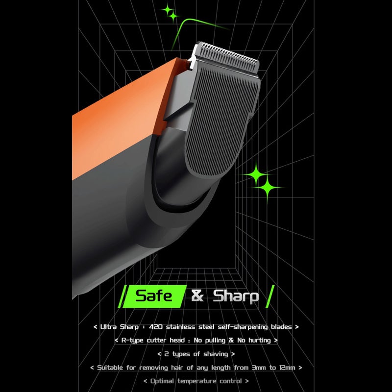 Hair Clipper Trimmer Rechargeable Razor Trimmer Adjustable Cordless - Image 2