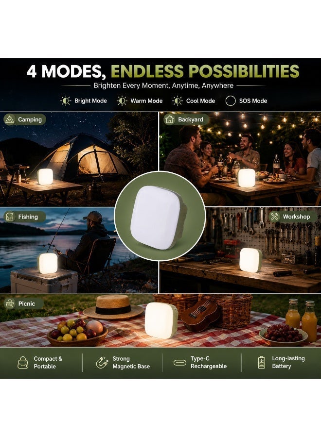 TBS DESIGN Portable Camping Lights, Camping Lantern Rechargeable, 9900mAh LED Tent Light, 2000 Lumen Outdoor Work Light with Magnet for Emergency, Power Cuts, Fishing, Hiking and More - Image 3