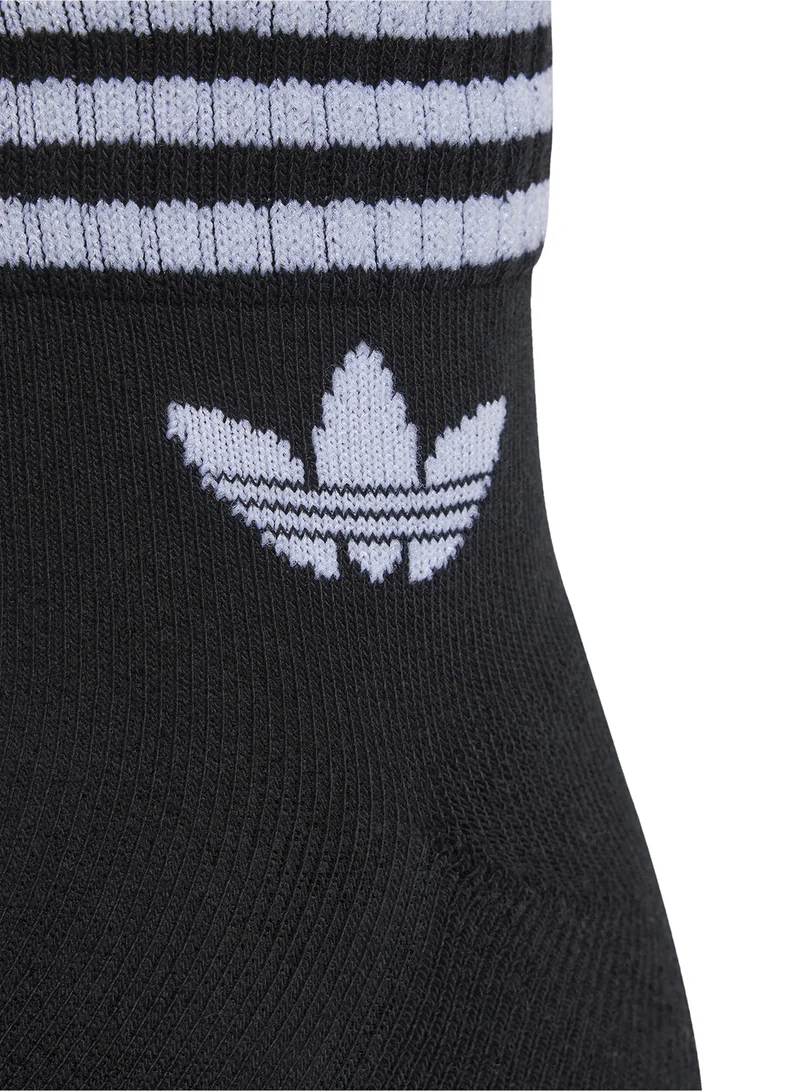adidas Originals 3 Pack 3 Stripe Ankle Socks