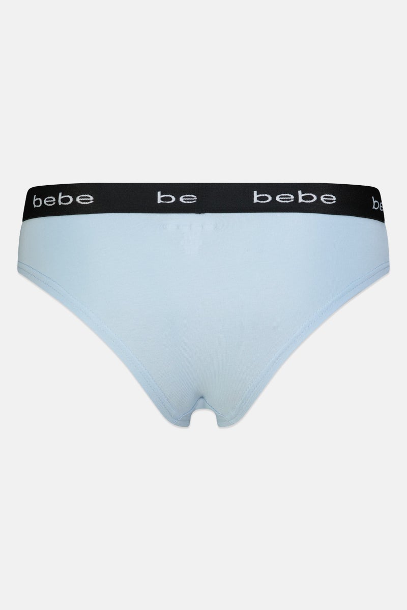 bebe Women 3 Pieces Brand Logo Cheeky Panties, Multicolor - Image 5