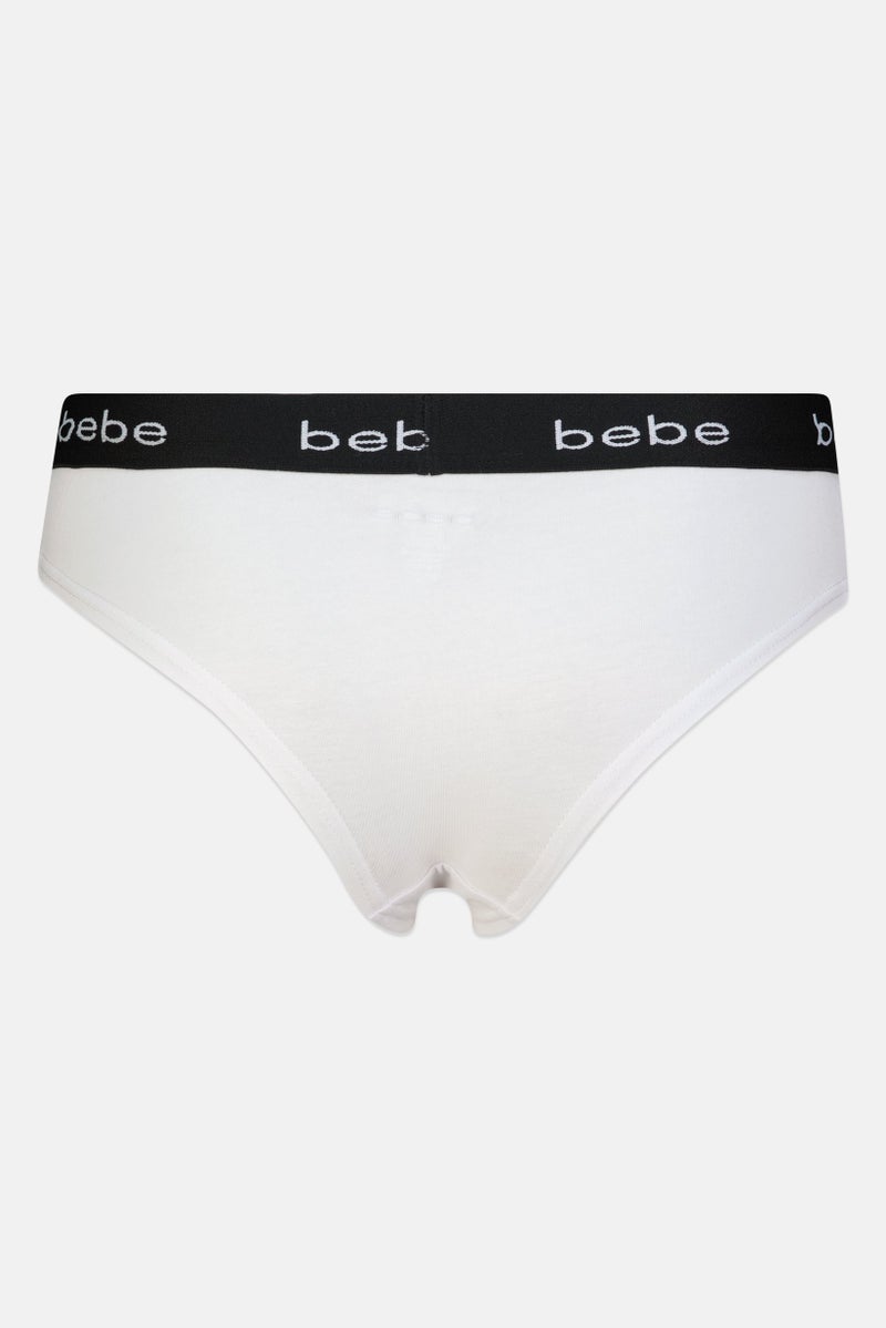 bebe Women 3 Pieces Brand Logo Cheeky Panties, Multicolor - Image 3