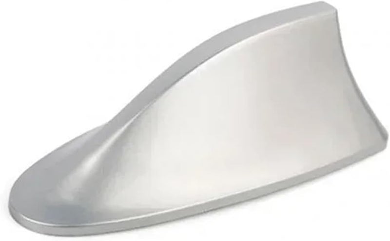 Silver Shark Fin Antenna Cover FM Radio Signal Design For All Car Mobiles - Image 1