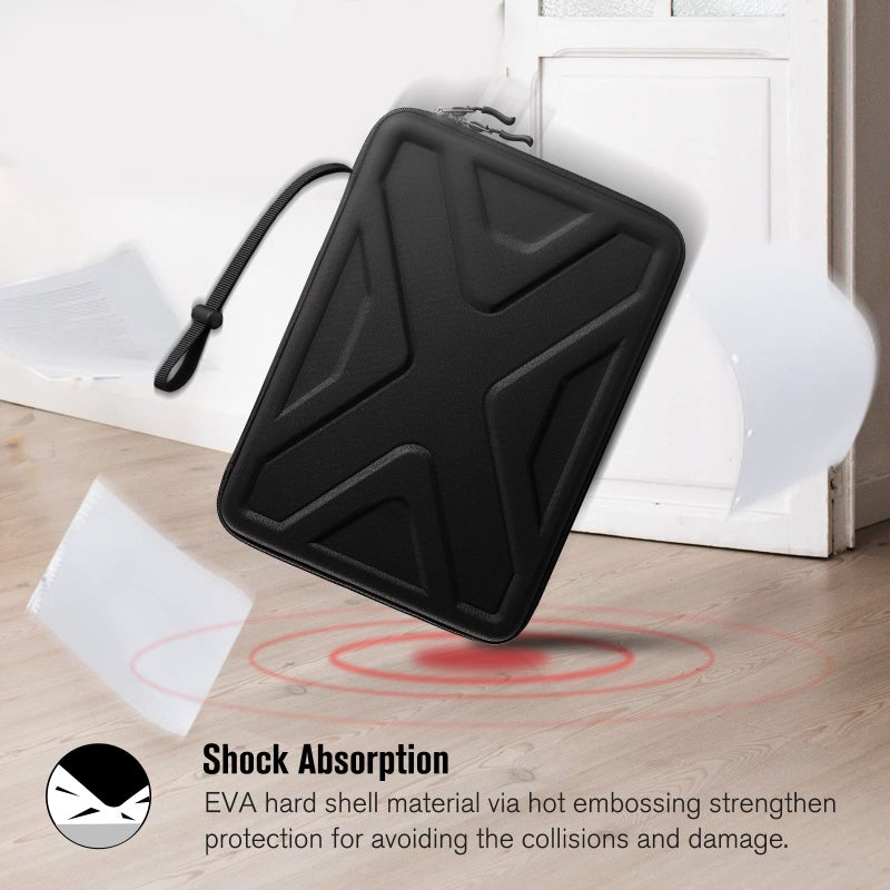 SITHON Hard Shell Laptop Sleeve Case for 11.6-inch Chromebook, Shock Absorption Computer Carrying Bag for 11.6â€ Samsung Chromebook 4/3/2, 12.4â€ Surface Laptop, 11.6'' Lenovo/Acer/HP Ultrabook (Black) - Image 5