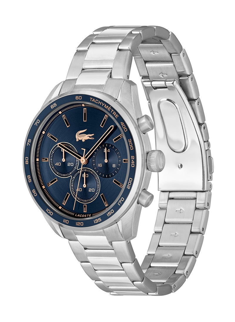 LACOSTE - ساعة رجال لاغوست المستديرة الكرونوغراف بحافظة زرقاء - 2011380 - Image 1