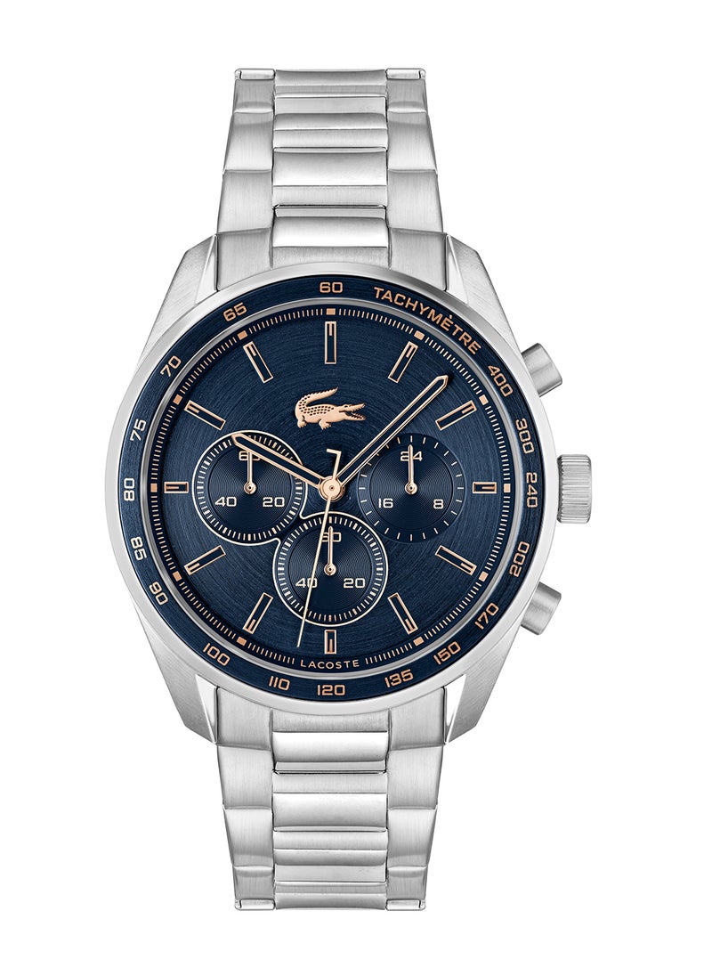 LACOSTE - ساعة رجال لاغوست المستديرة الكرونوغراف بحافظة زرقاء - 2011380 - Image 1