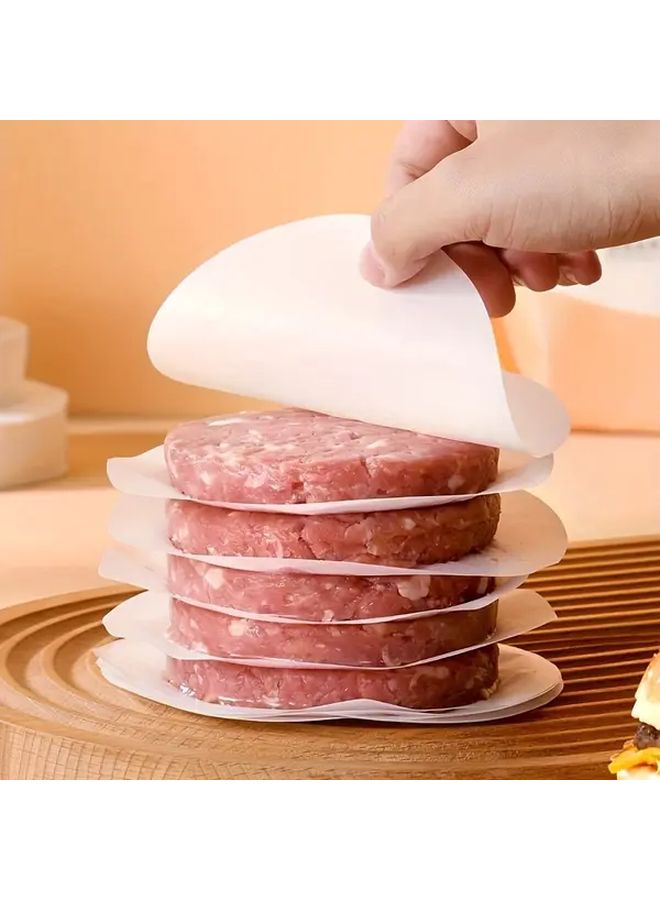 100pcs 4.33x4.33 Inch Non Stick Hamburger Patty Separator Papers Oil Absorbing For BBQ Bakery - Image 3