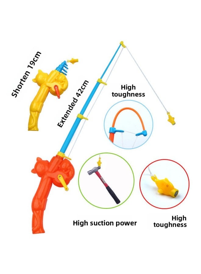 Fishing Rod Children's Special Fishing Toy Magnetic Fishing Rod Turtle Rod Children's Water Play Toy Kitten Fishing Hook Fishing Rod-Color:Yuedong Trade Cat Pole 2  - Image 5