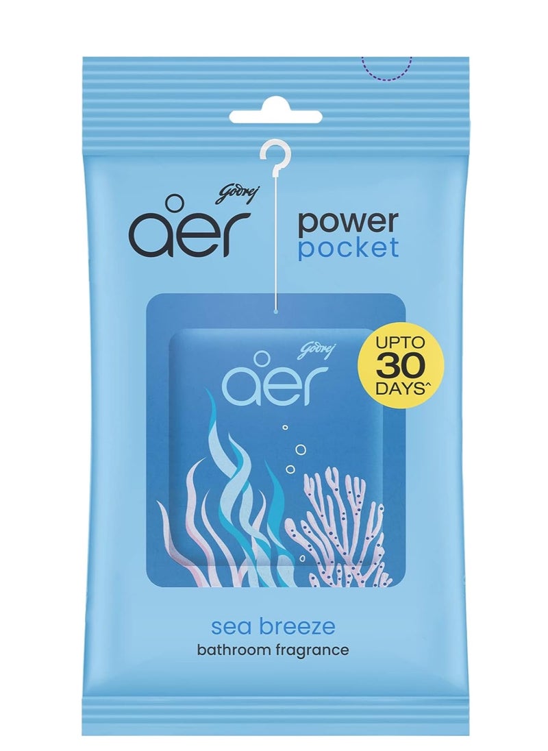 Godrej Aer Godrej Aer Power Pocket Bathroom Fragrance - Sea Breeze 