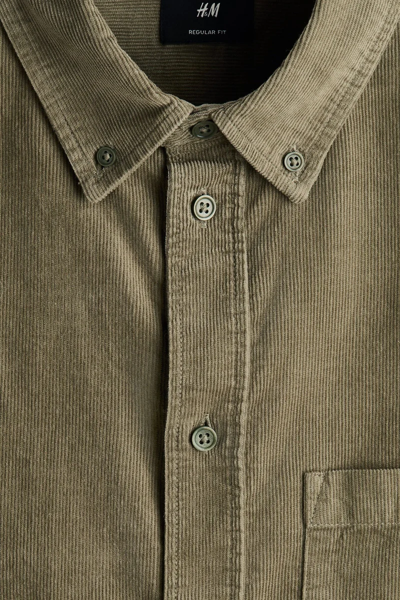 H&M Regular Fit Corduroy shirt