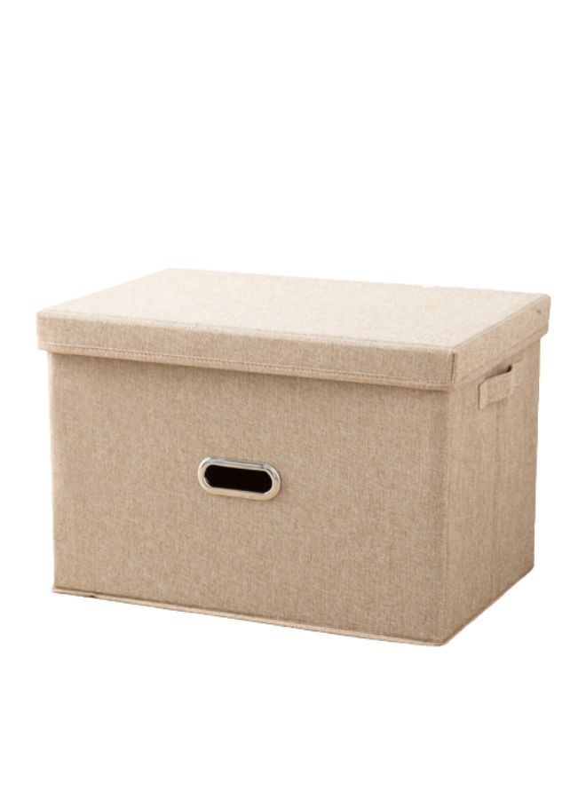 MTL Large Size Cube Boxes With Handles To Store And Organize Clothes Games Books Toys Washable Foldable Removable Lid For Home Office - Image 1