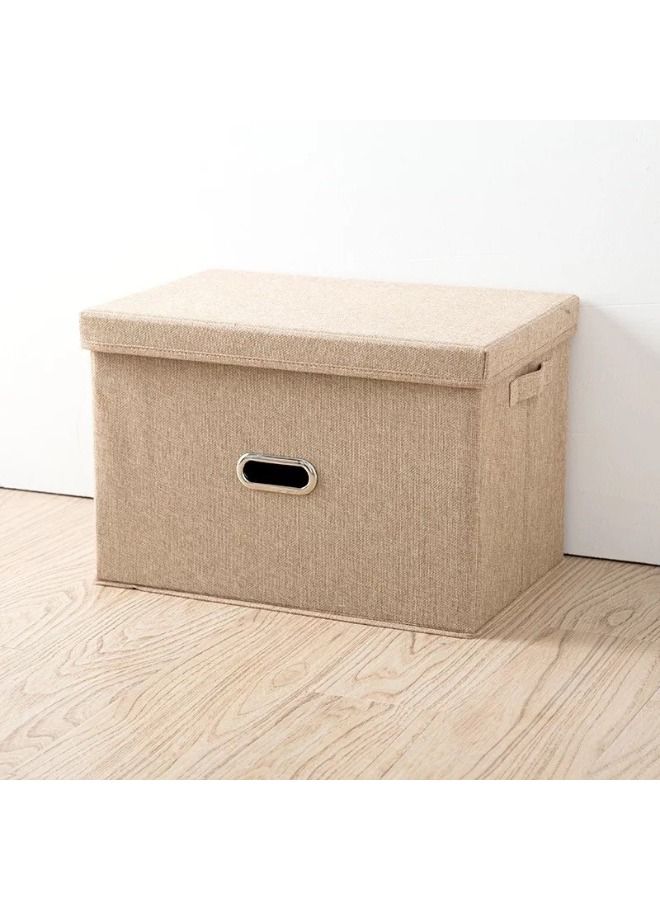 MTL Large Size Cube Boxes With Handles To Store And Organize Clothes Games Books Toys Washable Foldable Removable Lid For Home Office - Image 4