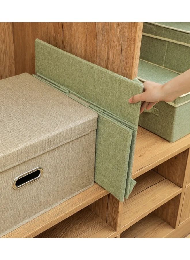 MTL Large Size Cube Boxes With Handles To Store And Organize Clothes Games Books Toys Washable Foldable Removable Lid For Home Office - Image 5