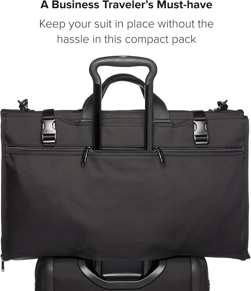 Tumi Men's Alpha Garment Tri Fold Carry on Bag, Black - Image 5
