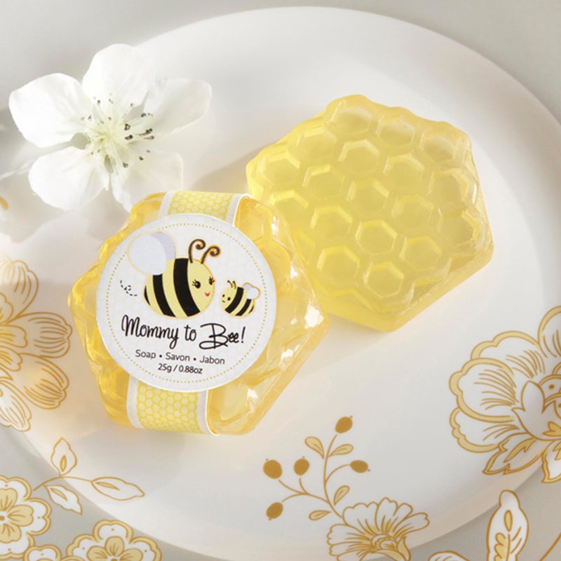 Kate Aspen Sweet Honey & Fresh Flower Scented Honeycomb Soap Baby Shower Favor, Mommy to Bee, 1 Count - Image 2