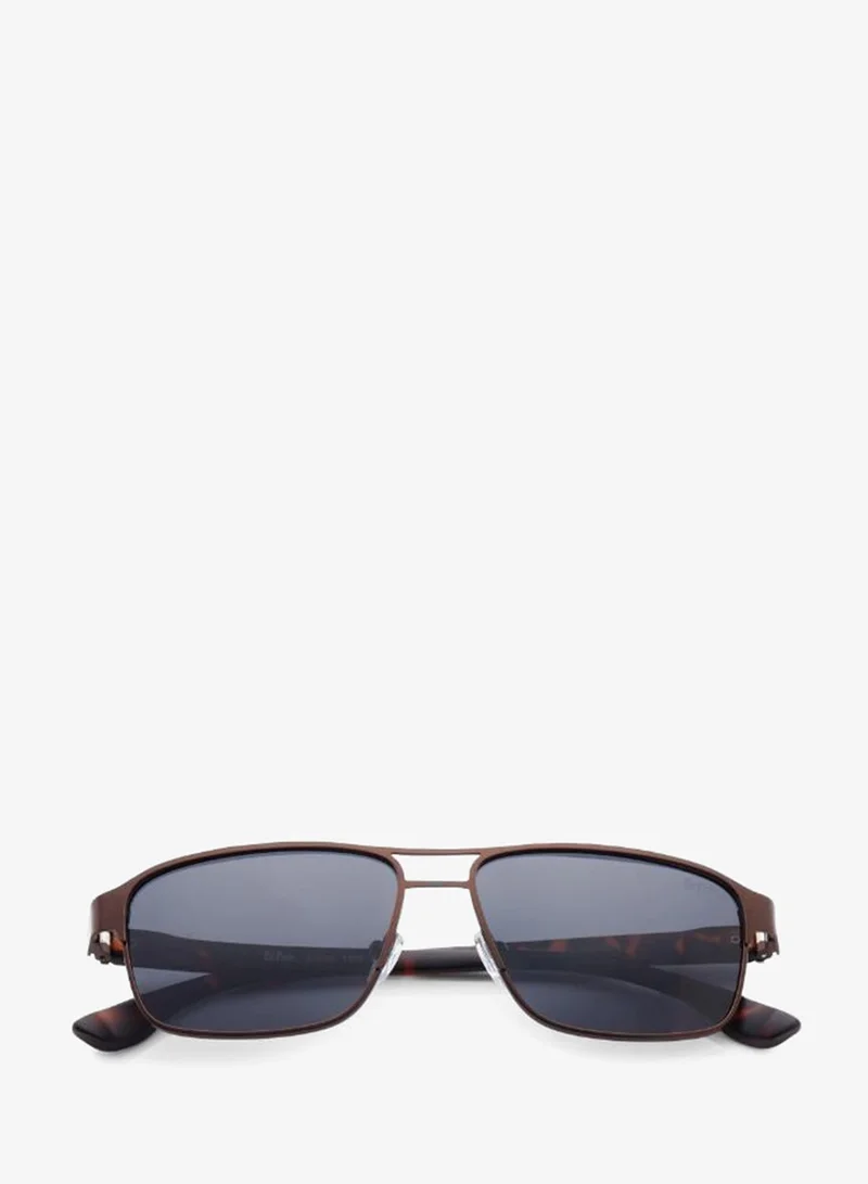 Lee Cooper  Men's Polarized Sunglasses Brown Frame Matte Brown Mirror Lens 55mm  - LC1214C03 for Men | Best Price UAE