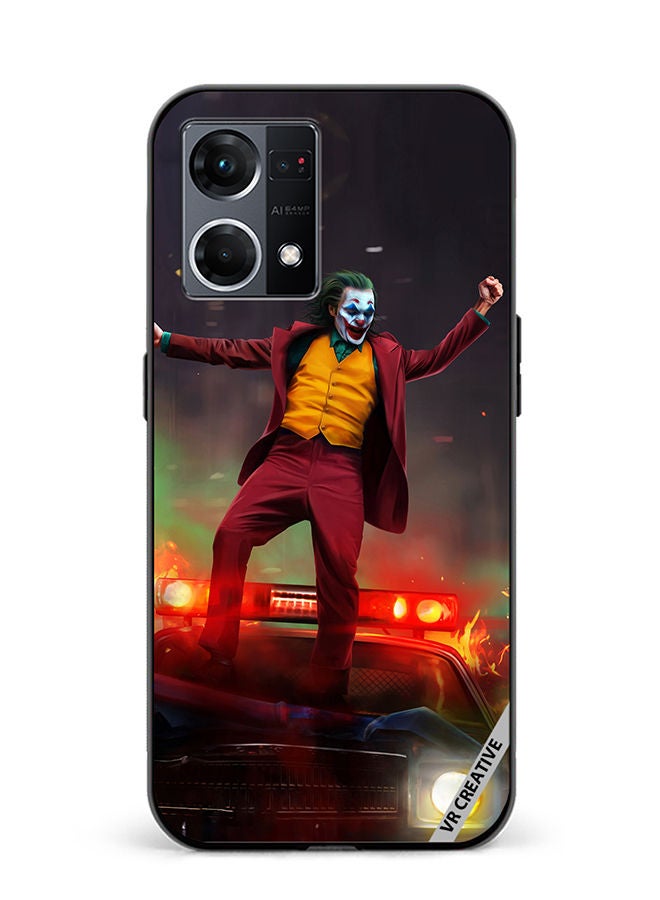 VR CREATIVE Protective Case Cover For Oppo Reno8 4G Joker Design Multicolour - Image 1