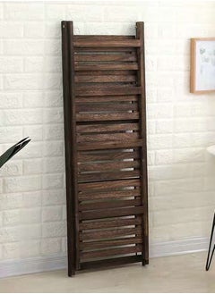 LINGWEI Pure Solid Wood Ladder Design Foldable 4 Layers Flowers Pot Stand Plants Rack Wooden Decorative Book Case Storage Organizer Washroom Display Shelf  - Image 4