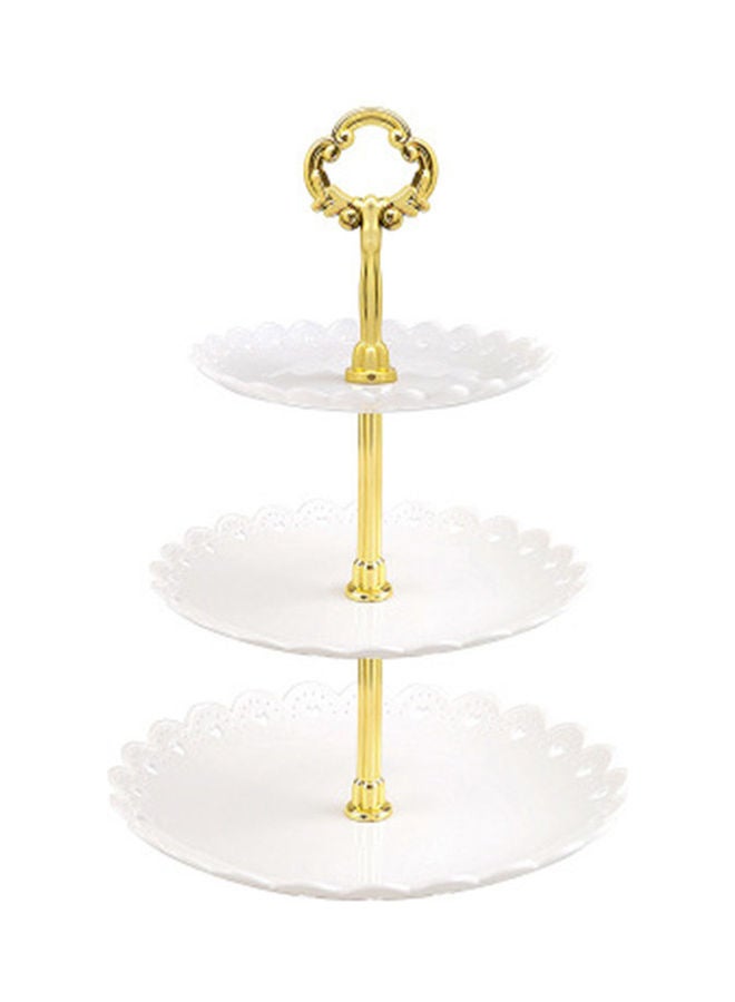 3 Tier Serving Fruit Cupcake Stand White - Image 1