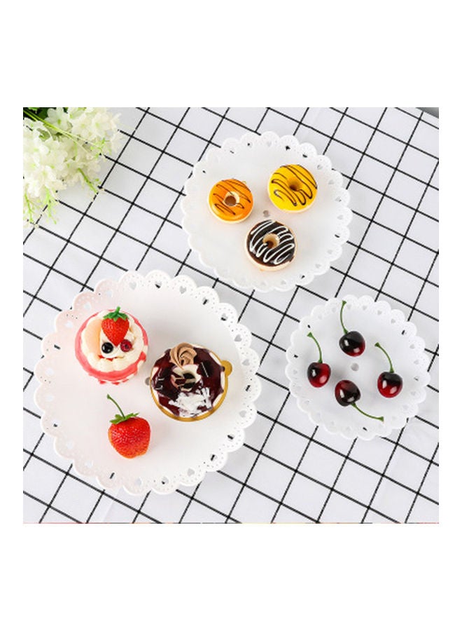 3 Tier Serving Fruit Cupcake Stand White - Image 2