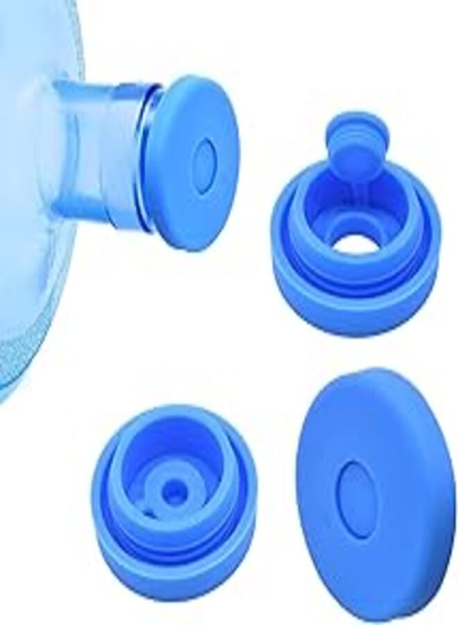SuperJpsor 3 & 5 Gallon Water Jug Cap Water Bottle Caps, Silicone Jug Lids, Reusable Replacement Jug Cap, Spill And Leak Proof Water Dispenser Caps Covers With Strong Sealing, Fits 55 mm Caliber Bottles (3PCS)